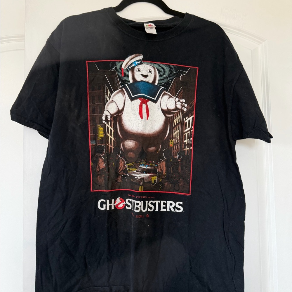 Fruit of the Loom Black Ghostbusters Graphic Tee